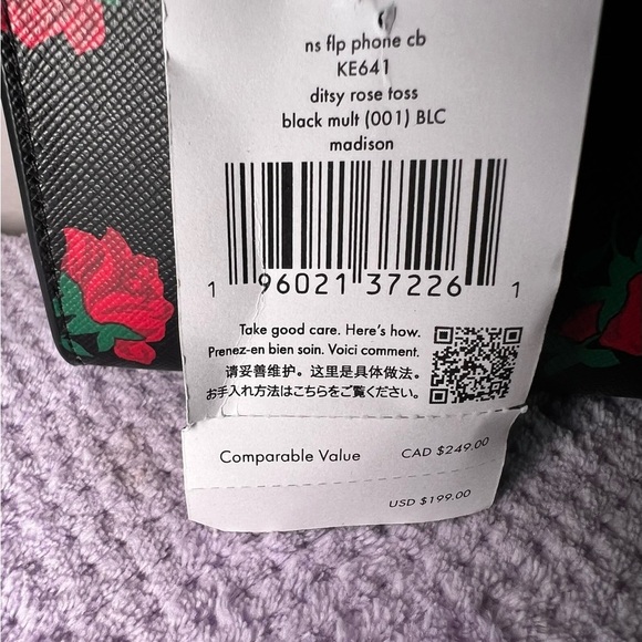 New Kate Spade Madison Ditsy Rose Toss Phone Crossbody - Picture 8 of 8